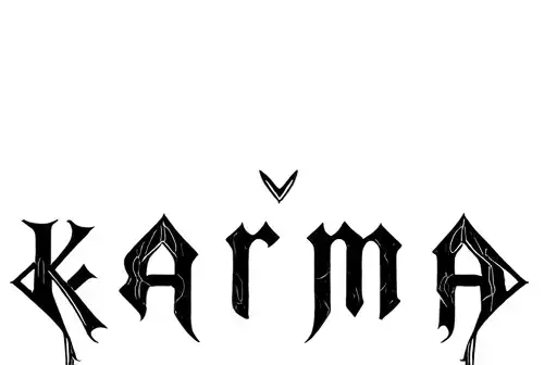 "Karma
" tattoo design idea