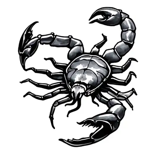 Dad Memorial scorpio tattoo design idea