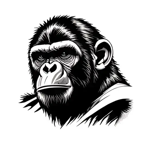 Caesar Planet Of The Apes tattoo design idea