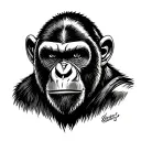 Caesar Planet Of The Apes tattoo design idea