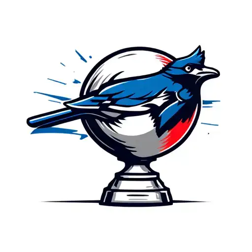 Toronto Bluejays world series trophy tattoo design idea