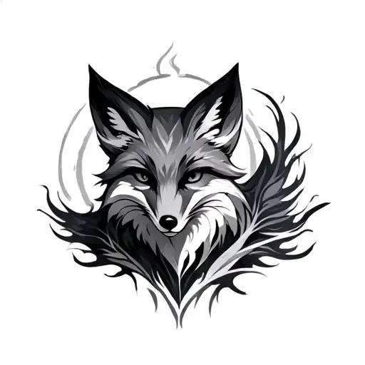 Fox Spirit tattoo design idea