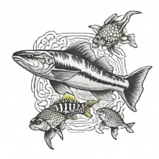 Cuba aquarium dance tattoo design idea