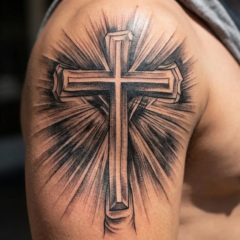 Christian Cross tattoo design idea