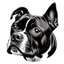 Staffy tattoo design idea