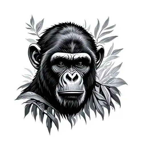 plant of the apes Caesar  tattoo design idea