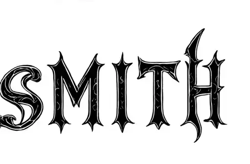 "SMITH" tattoo design idea