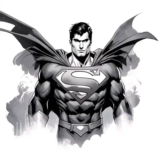 Superman tattoo design idea
