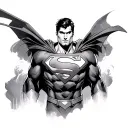 Superman tattoo design idea