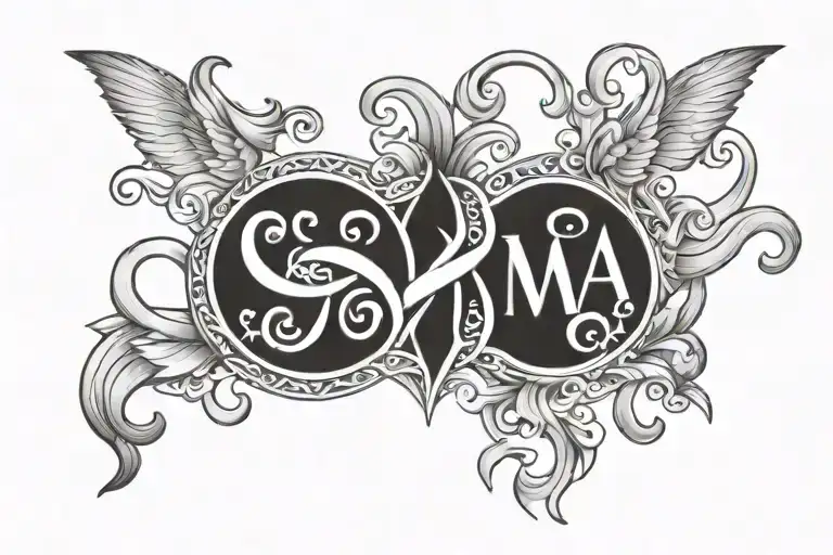 casper paws infinity sign libra gemini tattoo design idea