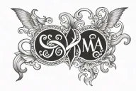 casper paws infinity sign libra gemini tattoo design idea