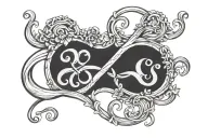 casper paws infinity sign libra gemini tattoo design idea