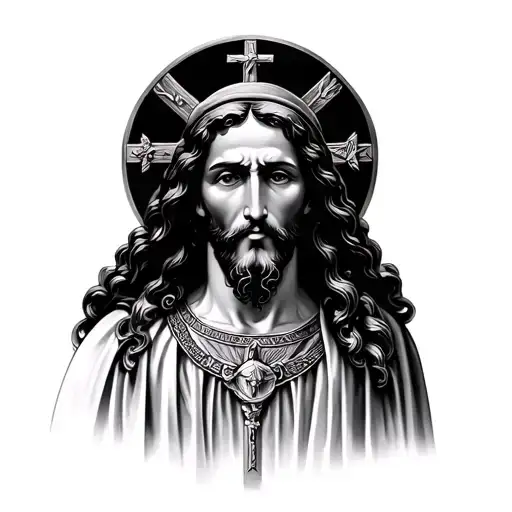 Ave Christus Rex tattoo design idea