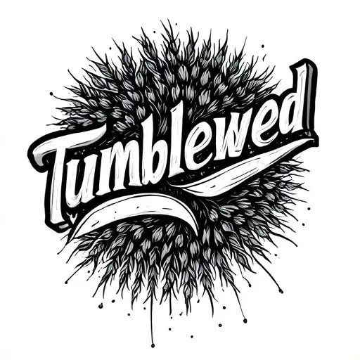 "tumbleweed" tumbleweed tattoo design idea