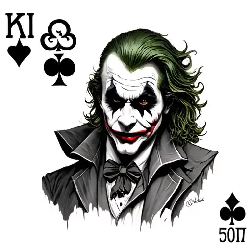 Joker Card tattoo design idea