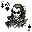 Joker Card tattoo design idea