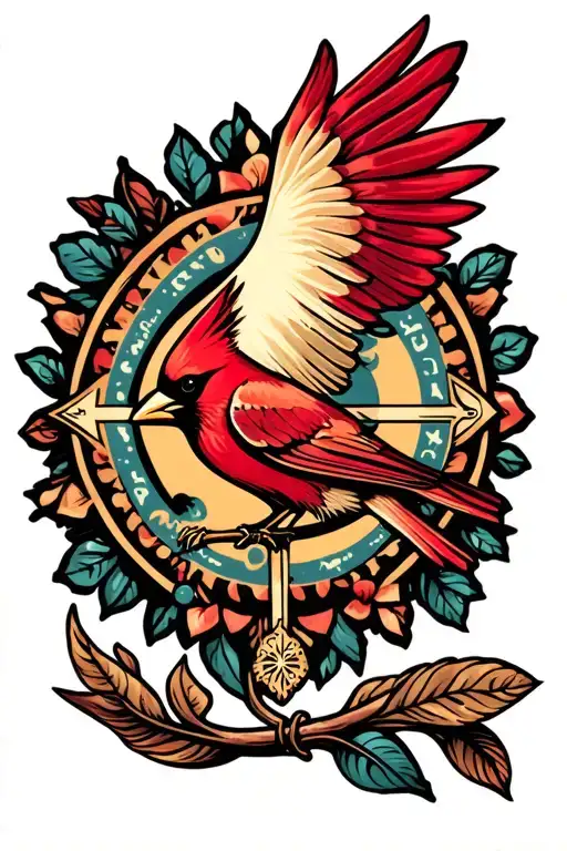 cardinal directions symbolizing tattoo design idea