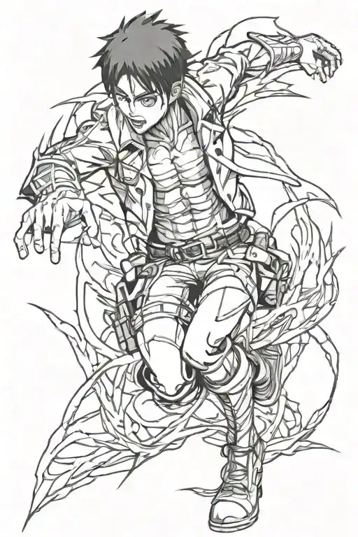 Eren Yeager Attack Titan tattoo design idea