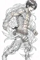 Eren Yeager Attack Titan tattoo design idea