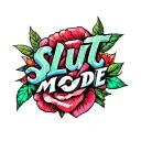 "SLUT MODE" On Switch tattoo design idea