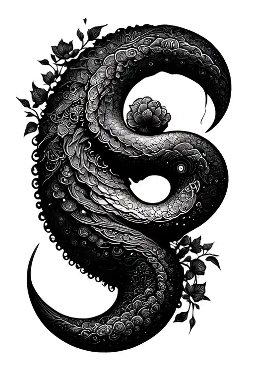 mamba enso zen tattoo design idea