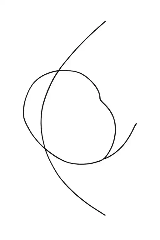 soft lines 1 inch wide tattoo design idea