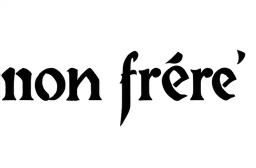 "mon frère" tattoo design idea