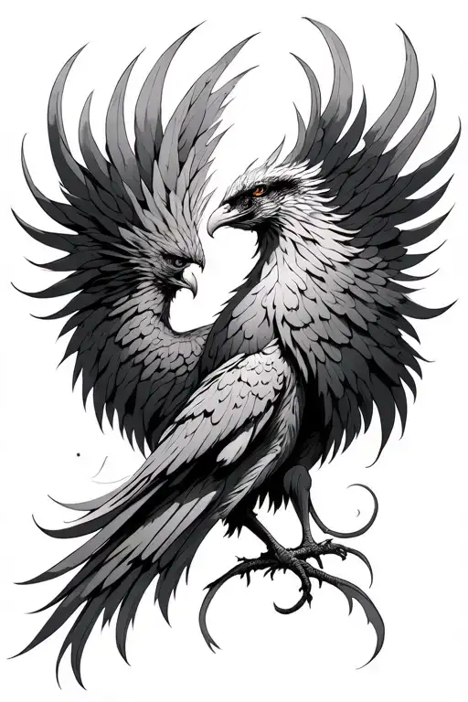 Phoenix Anatomy tattoo design idea
