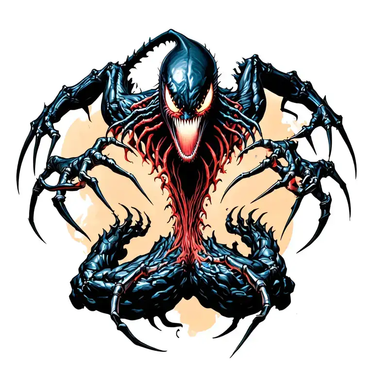 Venom Ripping Out 14+ Venom Back Tattoo Ideas in 2026 - BlackInk AI