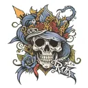 risk rich tattoo design idea