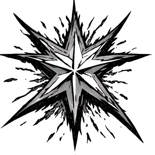 minecraft nether star tattoo design idea