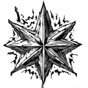 minecraft nether star tattoo design idea