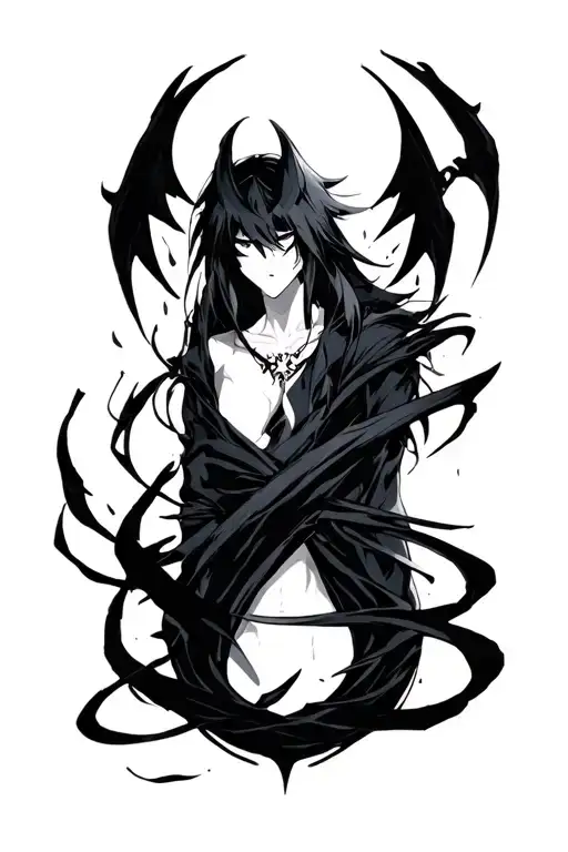 Ulquiorra Cifer Anime tattoo design idea