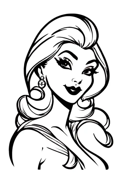 Jessica Rabbit tattoo design idea