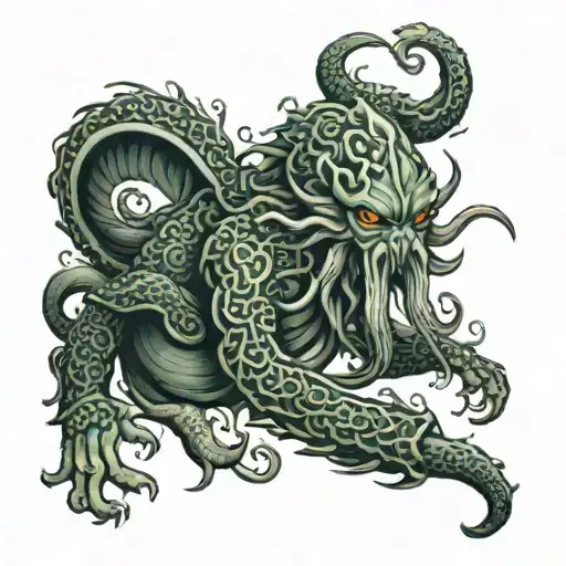 Cthulhu tattoo design idea