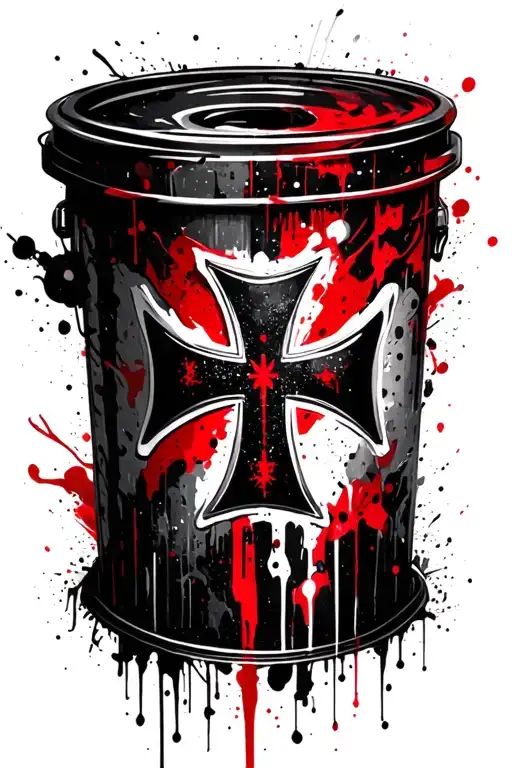 maltese cross tattoo design idea