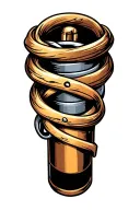 Gun barrel intertwined representing different aspects tattoo design idea