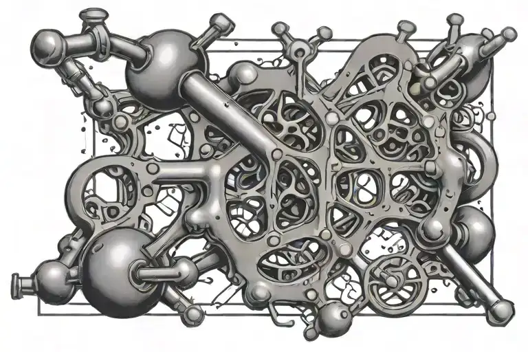testosterone molecule formula break tattoo design idea
