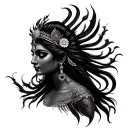 Kali Goddess tattoo design idea