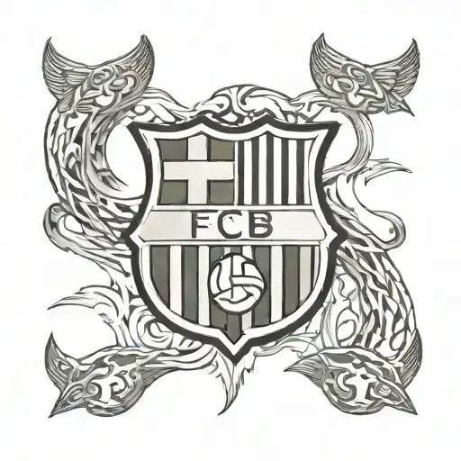 FC Barcelona logo tattoo design idea