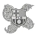 FC Barcelona logo tattoo design idea