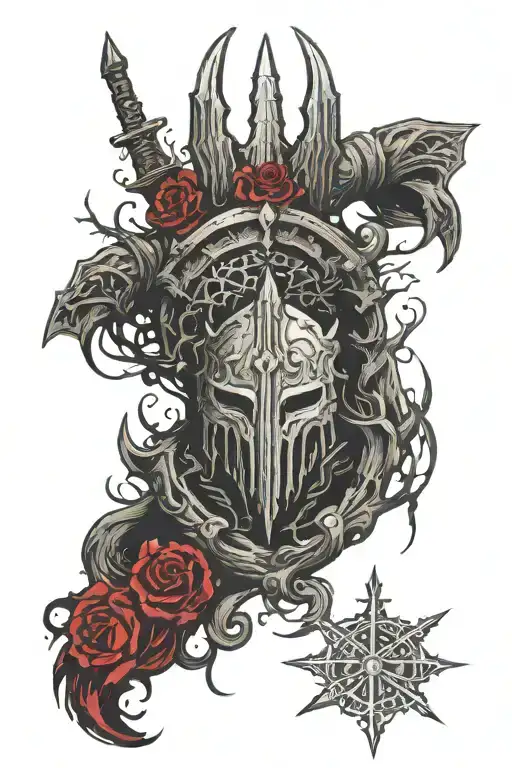dark souls elden ring bloodborn dark souls logos tattoo design idea