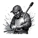 Welder tattoo design idea