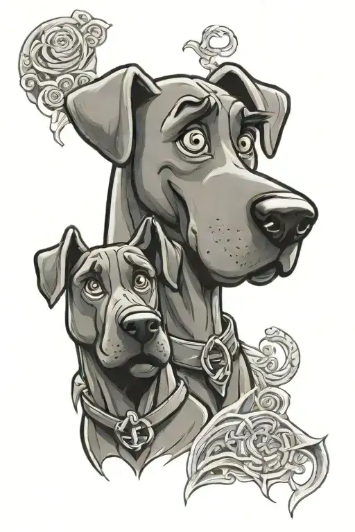 scooby doo  and  shaggy tattoo design idea