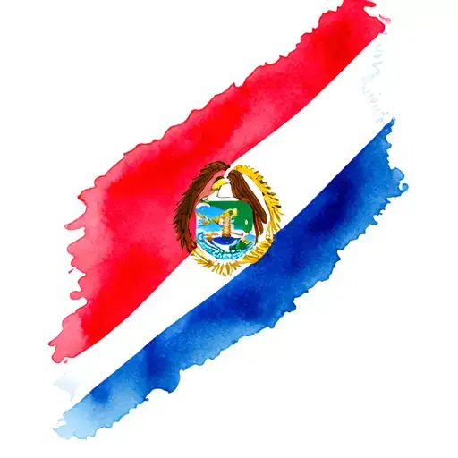 Panama flag tattoo design idea