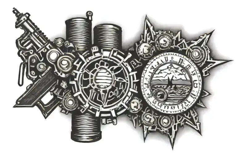 Fallout New Vegas tattoo design idea