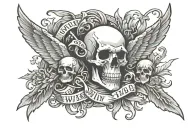 Either win or die tattoo design idea