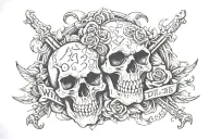 Either win or die tattoo design idea