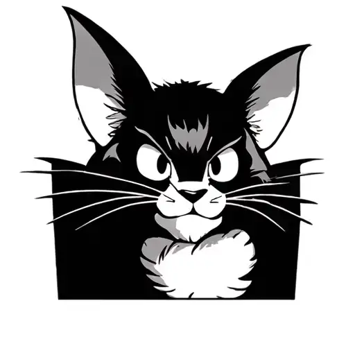 tom and jerry cartons, scarface movie tattoo design idea