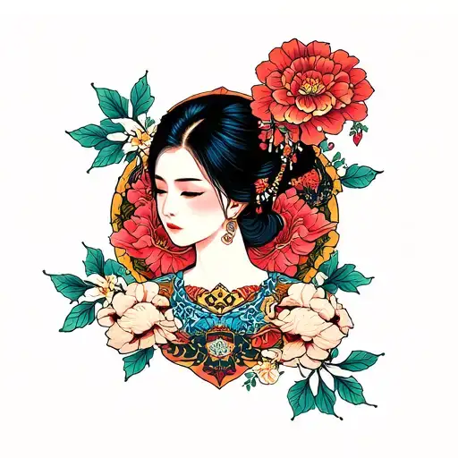 Korean tattoo design idea